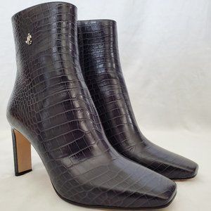 Jimmy Choo Leather Ankle Boot Crocodile Size 7.5